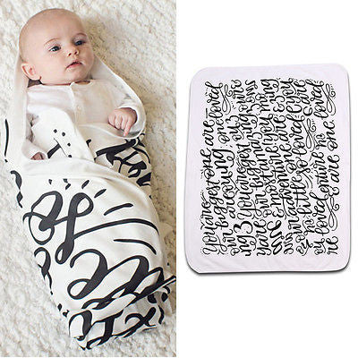 Newborn Baby Boy Girl Infant Swaddle Swaddling Cotton Blanket