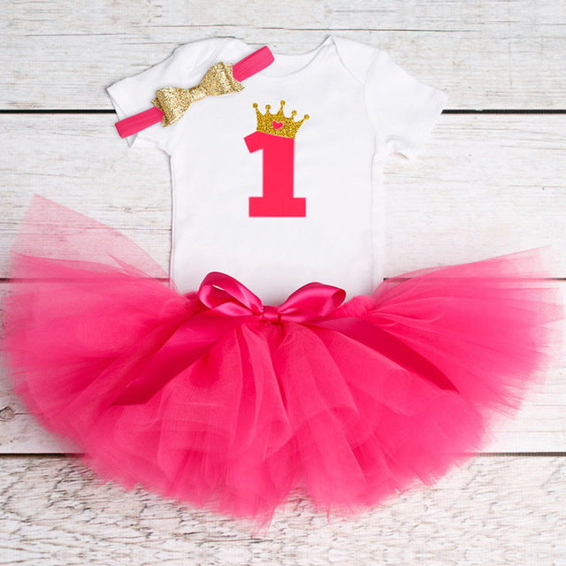 0-12M Infant Baby Girl Clothes 4pcs Clothing Princess Dress